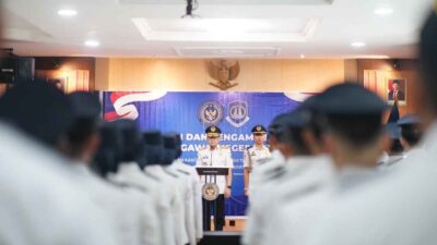 Pelantikan dan pengambilan sumpah 38 PNS Imigrasi Sumatera Barat pada 12 Oktober 2026.