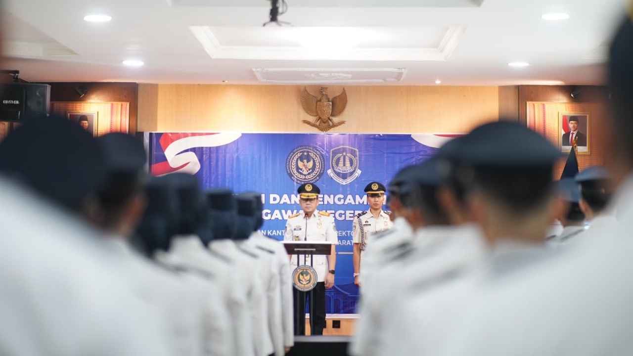 Pelantikan dan pengambilan sumpah 38 PNS Imigrasi Sumatera Barat pada 12 Oktober 2026.