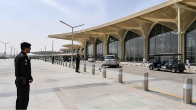 Bandara Internasional King Khalid di Riyadh, Arab Saudi, setelah dilaporkan mengalami serangan susulan.